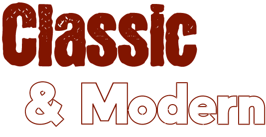 classic and modern cars